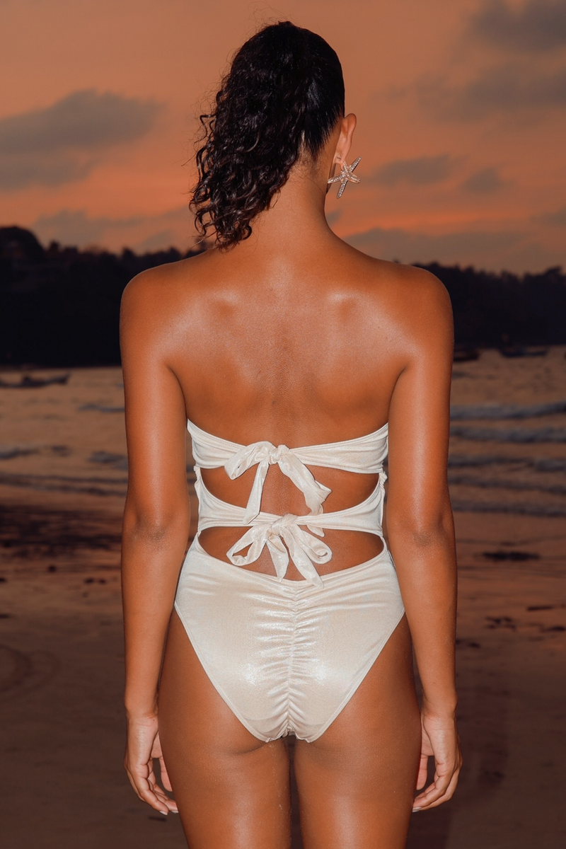 'Cocoa' Nude Shim Starfish Bandeau Swimsuit