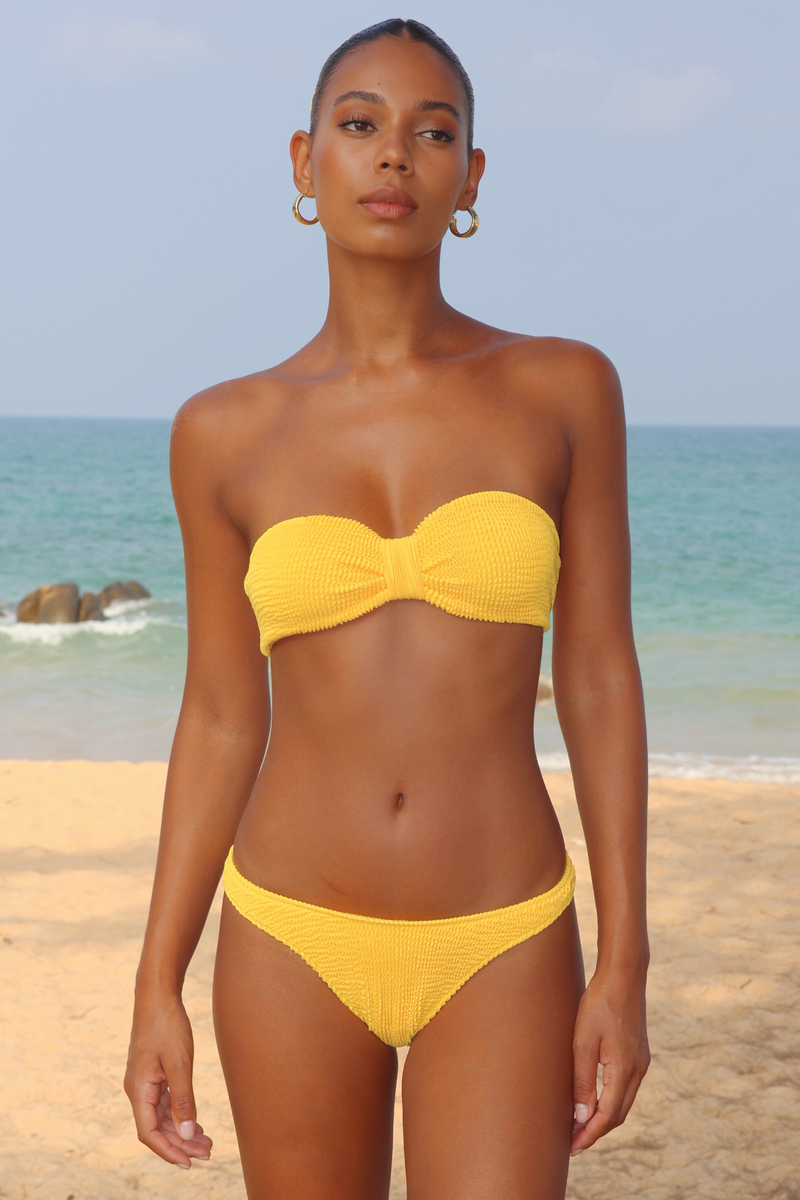 'Sunset' Scrunch Bandeau Bikini Top