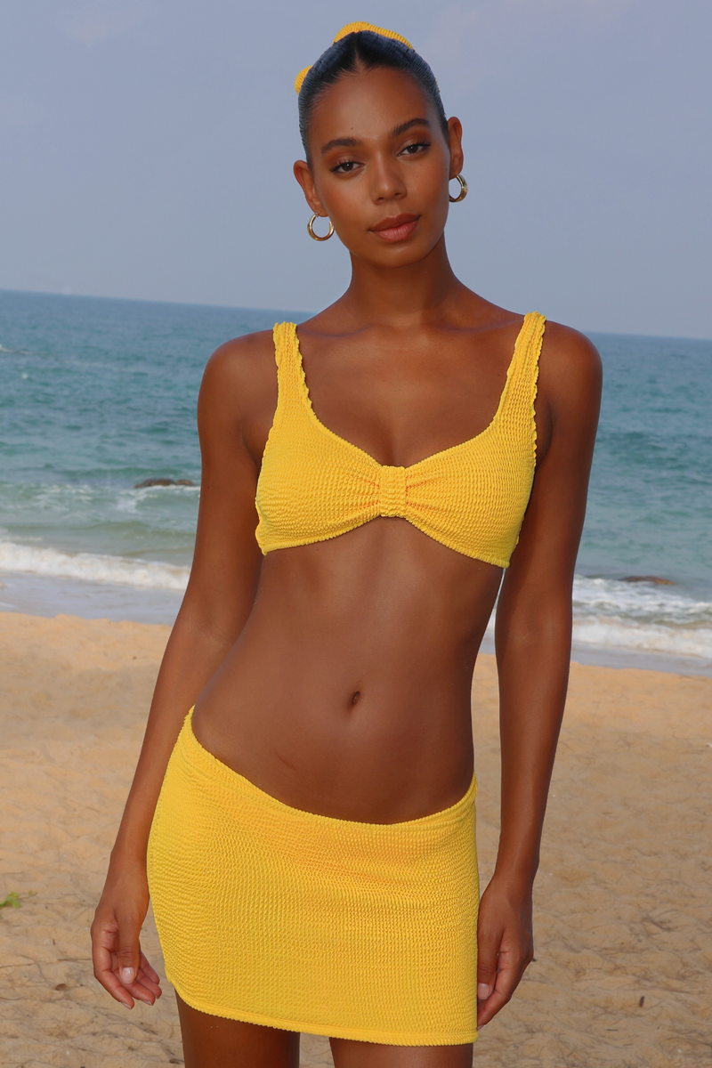 'Sunset' Scrunch Micro Skirt