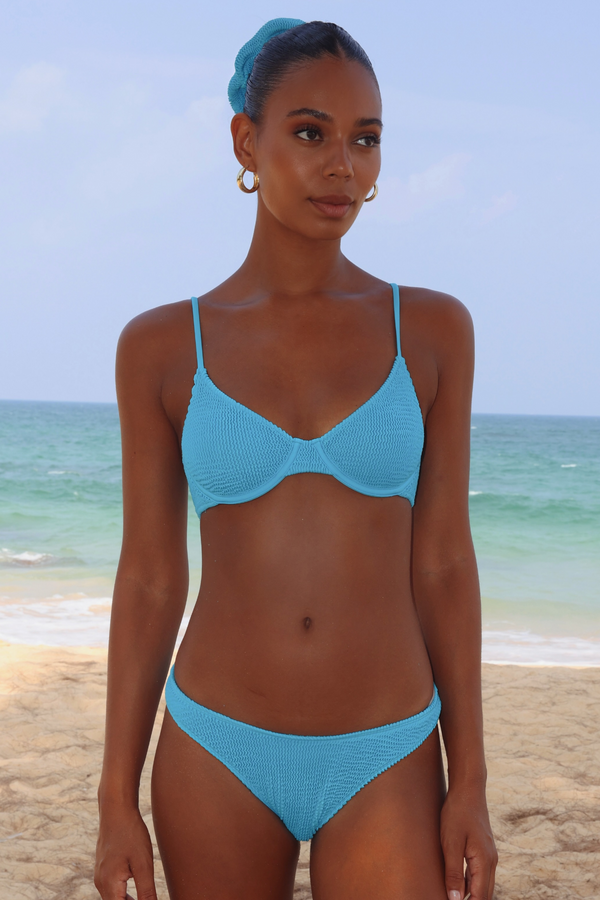 'Ocean' Scrunch Underwire Bikini Top