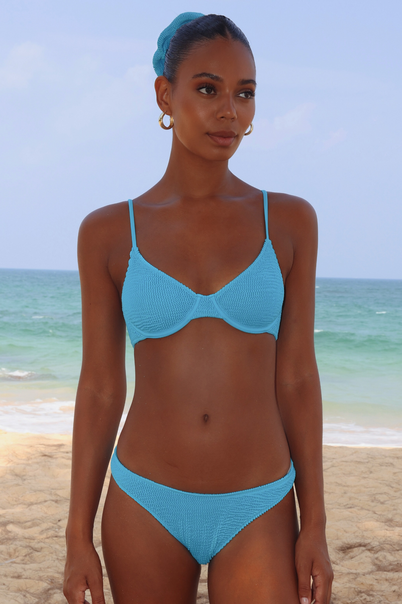 'Ocean' Scrunch Underwire Bikini Top
