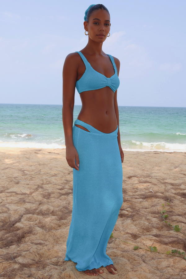 Scrunch 'Ocean' Maxi Skirt