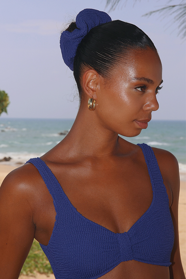 'Navy' Scrunch Scrunchie