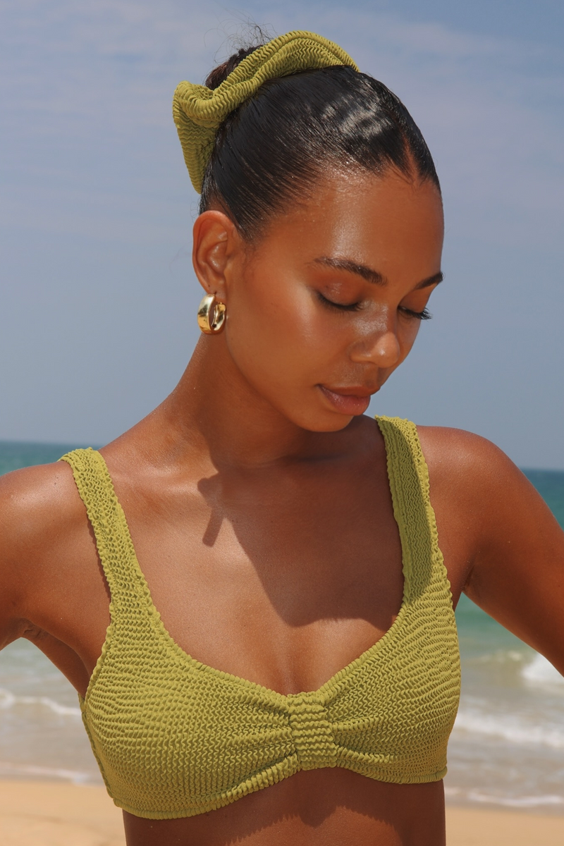 'Olive' Scrunch Scrunchie