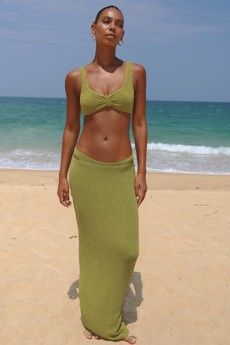 Scrunch 'Olive' Maxi Skirt