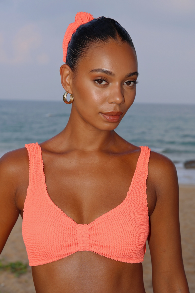 'Coral' Scrunch Scrunchie