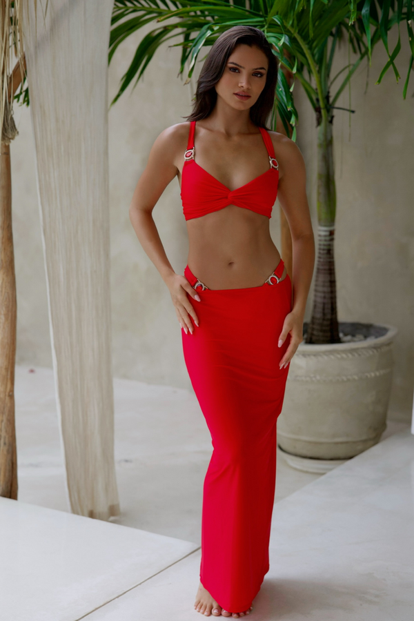 'Red' Maxi Skirt