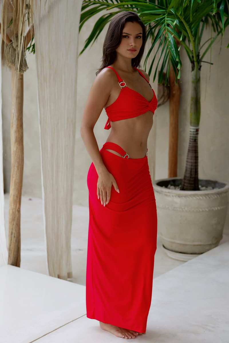 'Red' Maxi Skirt
